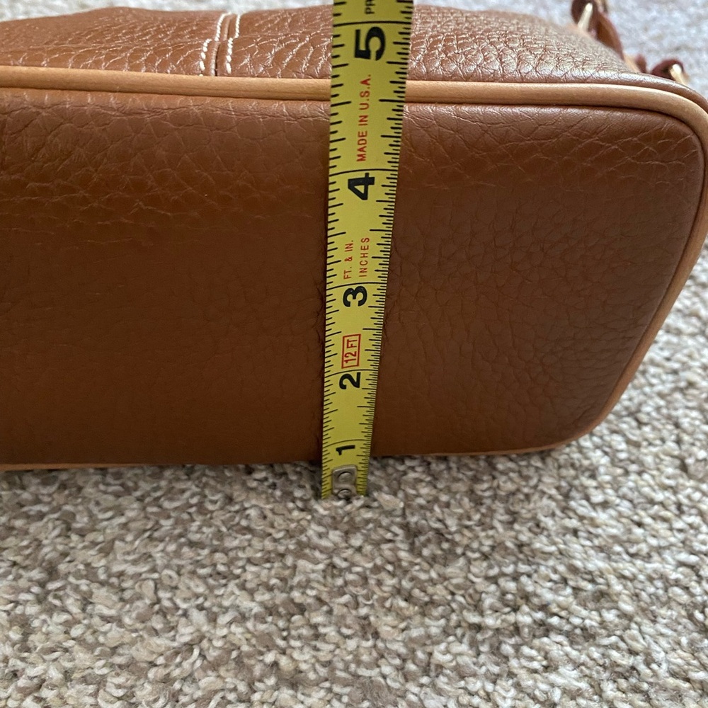 Vintage Dooney and Bourke Saddle Pebble Leather Small Shoulder Bag with Hangtag - Picture 14 of 14